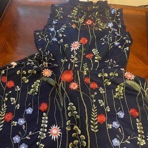 City Studio Short Mini Dress Dark Blue